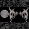 Antiqued Silver Plated Brass Flying Dragon Pendants Stampings - Set of Two - S-P77